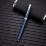 HERO [graduation gift] Ballpoint pen E609 daily writing business practice calligraphy third grade primary and secondary school boys and girls signature pen silver clip polar night blue hardcover - Image 6