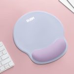 BUBM wrist guard female wrist pad hand support creative simple laptop mouse wrist support non-slip mouse pad hand guard silicone mouse pad male haze blue + purple - Image 8