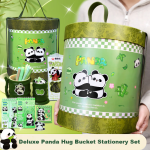 Juvenile companion stationery set gift box elementary school students Children's Day gift girl birthday gift graduation prize gift package souvenir children learning panda hug bucket - Image 3