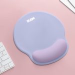 BUBM wrist guard female wrist pad hand support creative simple laptop mouse wrist support non-slip mouse pad hand guard silicone mouse pad male light blue + purple - Image 8