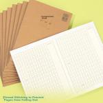 Deli eye protection homework book 4 books A5/30 sheets 224 grid composition book primary school homework book notebook PFA530 - Image 8