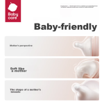 babycare crooked head newborn baby bottle imitation breast milk wide caliber multifunctional glass bottle S mouth 160ml Weir pink - Image 2