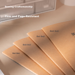 Deli 25K loose-leaf notebook 100 sheets replaceable core book business notebook leather cover diary office supplies Morandi color blue 22287 - Image 5