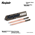 Kasimir Kasimir Second Correction Pencil Primary School Student Grip Correction Pencil Triangular Thick Rod Lengthened Grip Slot HB2B Second Correction [HB-3pcs + 2B-3pcs] *1
