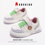 ABC KIDS children's sneakers autumn girls' casual shoes trendy white purple green size 31 [inner length 190 suitable for foot length 185] - Image 2