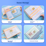 Deli homework registration book A5/30 sheets primary school record book punch card book notebook 5 books FA530-5 start school - Image 4