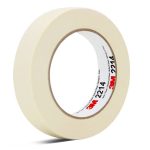 3M 2214 white masking tape high temperature resistant office home decoration daily use car spray masking seamless spray paint fixed protection 20mm*50m*0.085mm single roll - Image 8