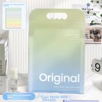 Benyi A4/13 grid student test paper storage bag accordion bag test paper storage bag multi-layer accordion folder file bag test paper storage - gradient green - Image 2
