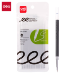 Deli 0.5mm gel pen carbon signature pen black full needle tube 12 pieces/box