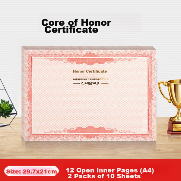 [Double compensation for buying at the lowest price on the Internet] Oliwen Honor Certificate Inner Core Inner Page Large 12-mo 10 Sheets