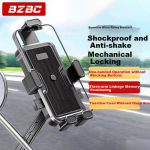 BZBC electric car mobile phone holder motorcycle takeaway rider express second lock mobile phone holder pedal battery car navigation holder riding equipment accessories rearview mirror