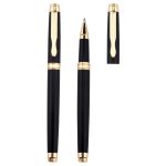 Deli 0.5mm/1.2mm small double-headed marker pen signature pen hook pen conference pen marker pen children's student 12 pieces/box black 6823 - Image 2
