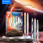 Deli double-headed two-color eye-catching fluorescent pen student exam key marker pen painting graffiti hand account pen office water-based marker pen 3 6 colors S736 - Image 2