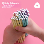 Zhonghua Zhongjiao HB student pencil, small fresh office children's pencil, candy color pencil, 48 pieces in a barrel, Children's Day gift 6709 - Image 3