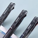 Deli Hand Protector Series Automatic Pencil Set Buffer Anti-Break Core Long-term Writing without Tired Hands 0.5mm (Automatic Pencil * 3 HB Lead * 1) Mixed Color 34110 - Image 4