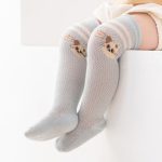 9i9 baby socks stockings summer mesh breathable baby loose anti-mosquito breathable cotton socks 3 pairs 0-1 years old A66