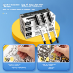 Deli [Super Hot Selling] Office Binding Push Clip Set (Push Clip 60 Pieces Supplementary Clips) Can Clip 40 Sheets of Paper Transparent White 33183 - Image 5
