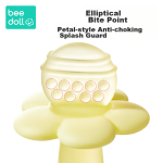 beedoll flower teether baby teething stick 0-1 years old small month old baby anti-sucking hand oral period chewing gum happy olive yellow - Image 6