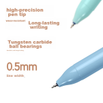Deli 2B hole pen pencil 8 pcs Bu Le advanced growth extra thick rod 3-7 children's posture correction student calligraphy pen gift HC123-2B Children's Day gift girl - Image 6