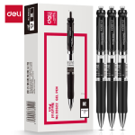 Deli (deli) smooth gel pen signature pen 0.5mm bullet head press pen fountain pen office supplies red 12 pieces / box S08 - Image 8