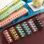 Deli [Super Hot Sale] 5-pack A4 writing board folder folder writing board metal strong clip plastic contract tender office supplies blue PE108-J5