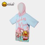 B.Duck Little Yellow Duck Children's Quick Dry Bathrobe Cape with Hood Wearable Girls Absorbent Towel Beach Towel Hot Spring Bath Towel - Image 9