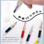 Deli magnetic children's color erasable whiteboard pen educational student stationery set marker watercolor pen graffiti painting 8 pieces/box S514 Children's Day gift - Image 2