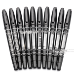 Mule gel pen high value press water pen st pen head quick-drying blush series vibration-stop signature brush pen black 0.5 exam essential stationery student special 4 pieces M8925 - Image 8