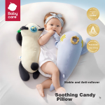 Babycare baby doll soothing pillow multifunctional coaxing pillow side sleeping backrest pillow Woyi whale 45*23*15-0-1 years old - Image 2