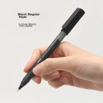 Deli [Ink Control Master] 0.5mm exam available expansion quick-drying exam neutral pen tip cone head smooth black 12 pieces/box V100 - Image 5