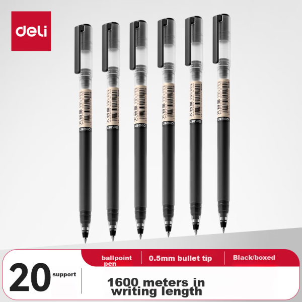 Deli Jiyue yellow fluorescent pen is not easy to smudge, exam review, highlighting, student marker, handbook drawing, 10 pieces S600Pro graduation gift