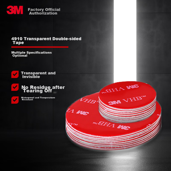 3M non-woven translucent cotton spring couplets high temperature resistant 55236 double-sided tape 15mm long 50m thick 0.12mm