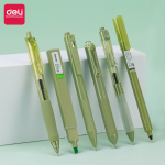 Deli pink fluorescent pen exam review mark key points eye-catching note pen logistics office student universal water-based marker handbook painting can be used 10 S600 - Image 7