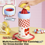 BABLOV Huabansen thermos cup for women, high-value, large-capacity, cute water cup for students and children, tea and water separation straw cup - Image 5