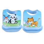 9i9 baby eating bib bib children's waterproof, dirt-proof and splash-proof detachable and adjustable eating bib 2 pieces A204 - Image 2