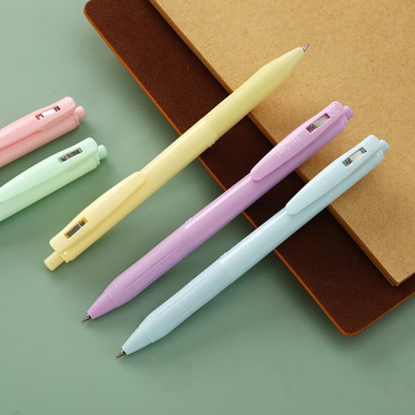 NUSIGN neutral pen German creative design rotating core black signature pen frosted feel ink 0.5mm bullet lagoon blue single NS552