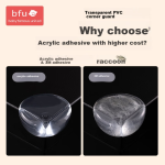 BFU T-shaped anti-collision corner transparent free sticker table corner anti-collision children's corner protective cover anti-bump table safety 8 pieces - Image 5