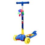 Angelamiao children's scooter portable foldable scooter 2-10 years old big child scooter flashing wide wheel skating wide wheel