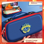 [Lowest price on the entire network] Shuxing 5-layer super large capacity transparent pencil case for junior high school girls ins style Japanese style high-value girls elementary school students simple high school students middle school students pencil case pencil case multi-layer stationery bag