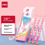 Deli orange eye-catching fluorescent pen student exam review key pen office classification mark water-based marker 12 pieces S731 orange