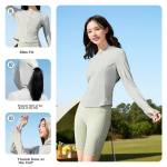361° short-sleeved women's trendy T-shirt ladies summer new quick-drying clothes sports running yoga clothes 662424126H-8 - Image 3