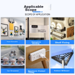 3M double-sided adhesive strong seamless waterproof office supplies/ETC special/student stationery/handmade and other suitable adhesive 6606-GP diameter 40MM/8 pieces - Image 3
