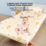 BEYONDHOME BABY Boyang mother and baby 60 long-staple cotton bed sheet Class A kindergarten bed sheet baby bed cover Lion Kingdom 63*111cm - Image 2