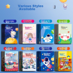 Juvenile companion X Senmu diary elementary school children cartoon cute Tianzi square A5 diary car line book starry sky bear square 4 books CXA5030A303 - Image 4