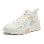 361° sports shoes for men spring and summer teenagers all-match thick-soled height-enhancing white casual shoes for men 672416602F-1 - Image 9