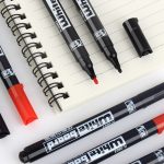 Jin Wannian whiteboard pen black mini small thin rod single head erasable easy to erase children's male and female special pen 20 pieces K-0603 - Image 7