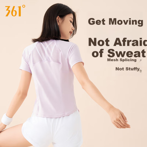 361° sports fitness yoga tops for women spring and summer running short-sleeved T-shirts high-value quick-drying yoga clothes