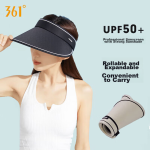 361° sun protection hat for women with open top for outdoor sports cycling fitness sports anti-ultraviolet sun hat - Image 2