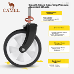 CAMEL camping trolley small pull cart camp trolley foldable children can lie down pull rod tow household pull goods to pick up express - Image 2