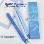 [Essential for back to school] KACO Jingdian neutral pen high-value water pen 0.5mm black push-sign pen brush pen winter snow rabbit 3 pieces/set
